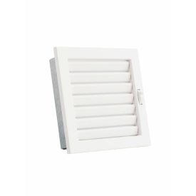   220 x 220 mm állítható zsalus fehér kandalló szellőzőrács