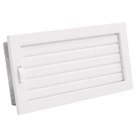   325 x 170 mm állítható zsalus fehér kandalló szellőzőrács