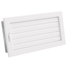   450 x 170 mm állítható zsalus fehér kandalló szellőzőrács