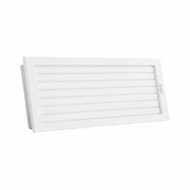   450 x 240 mm állítható zsalus fehér kandalló szellőzőrács