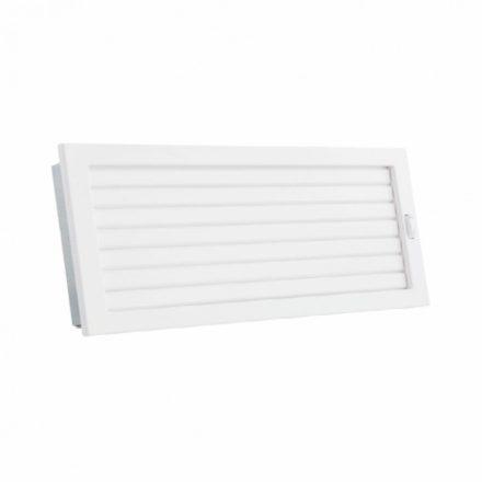 450 x 240 mm állítható zsalus fehér kandalló szellőzőrács