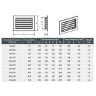 450 x 170 mm fix zsalus fekete kandalló szellőzőrács