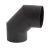 Füstcső könyök cső 90 ° Ø 180 mm