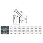 Füstcső 45° Ø 150 mm tisztítóajtóval