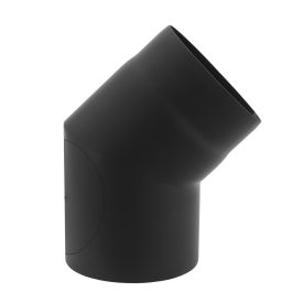   Polirozott füstcső 45°-os könyök rejtett tisztítónyílással ø 150