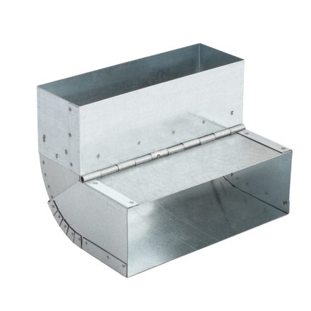 Fém függőleges állítható könyök 45°- 90° -ig 200x90 mm