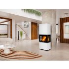 ROMOTOP LERA C G H 10 csempe kandallókályha - matt fehér