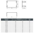 Belső takarókeret 450x170 mm-es szellőzőrácshoz