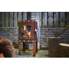 RB 73 PIQUIA KÜLTÉRI KANDALLÓ - Corten acél