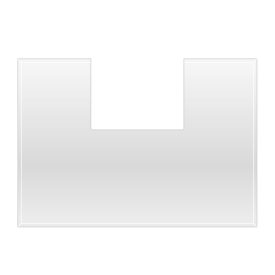 Átlátszó üveg alátétlap CARA C kandallókályhához