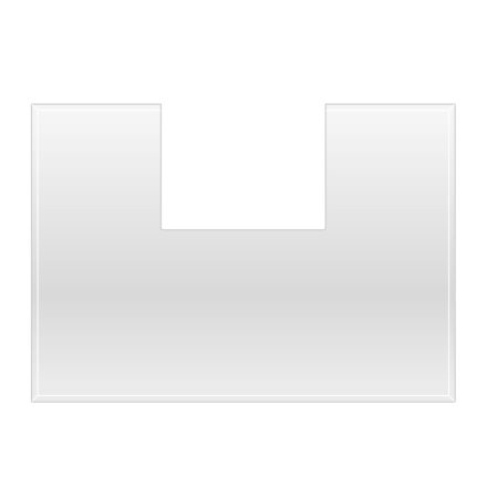 Átlátszó üveg alátétlap CARA C kandallókályhához