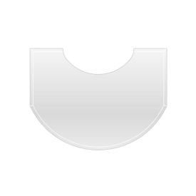   Átlátszó üveg alátétlap EVORA és LAREDO kandallókályhához