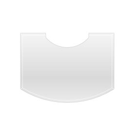 Átlátszó üveg alátétlap PARLA kandallókályhához