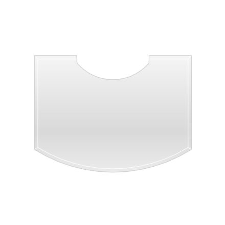 Átlátszó üveg alátétlap PARLA kandallókályhához