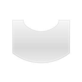 Átlátszó üveg alátétlap SONE kandallókályhához