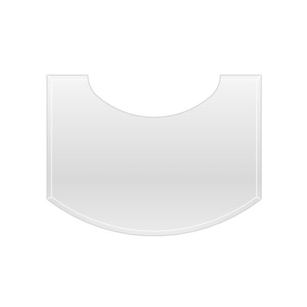 Átlátszó üveg alátétlap SONE kandallókályhához