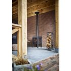 RB 73 QUARUBA L KÜLTÉRI KANDALLÓ - Fekete rozsdamentes acél