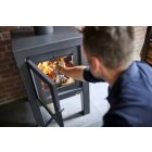 RB 73 QUARUBA L KÜLTÉRI KANDALLÓ - Fekete rozsdamentes acél