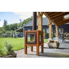 RB 73 QUARUBA L KÜLTÉRI KANDALLÓ - Corten acél