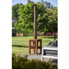 RB 73 QUARUBA L KÜLTÉRI KANDALLÓ - Corten acél