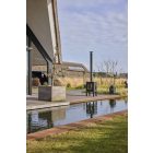 RB 73 QUARUBA XL KÜLTÉRI KANDALLÓ - Fekete rozsdamentes acél