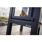 RB 73 QUARUBA XL KÜLTÉRI KANDALLÓ - Fekete rozsdamentes acél