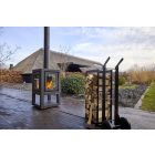 RB 73 QUARUBA XL MOBILE KÜLTÉRI KANDALLÓ - Fekete rozsdamentes acél