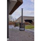 RB 73 QUARUBA XL MOBILE KÜLTÉRI KANDALLÓ - Fekete rozsdamentes acél