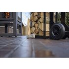 RB 73 QUARUBA XL MOBILE KÜLTÉRI KANDALLÓ - Fekete rozsdamentes acél