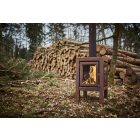 RB 73 QUARUBA XL KÜLTÉRI KANDALLÓ - Corten acél