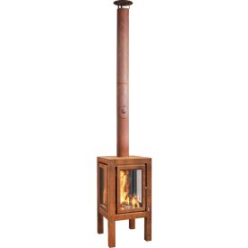 RB 73 QUARUBA XXL KÜLTÉRI KANDALLÓ - Corten acél