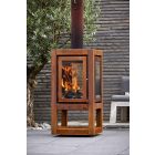 RB 73 QUARUBA XXL MOBILE KÜLTÉRI KANDALLÓ - Corten acél