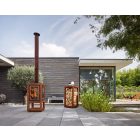 RB 73 QUARUBA XXL MOBILE KÜLTÉRI KANDALLÓ - Corten acél