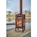 RB 73 QUERCUS KÜLTÉRI KANDALLÓ - Corten acél