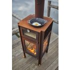 RB 73 QUERCUS KÜLTÉRI KANDALLÓ - Corten acél