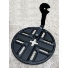 EDILKAMIN 287540 öntöttvas rostély kengyellel Ø 190 mm