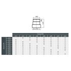 Füstcső szűkítő Ø 250 / Ø 200 mm