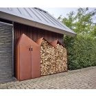 RB 73 SHEDDAK FATÁROLÓ AJTÓVAL - Corten acél