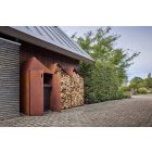 RB 73 SHEDDAK FATÁROLÓ AJTÓVAL - Corten acél