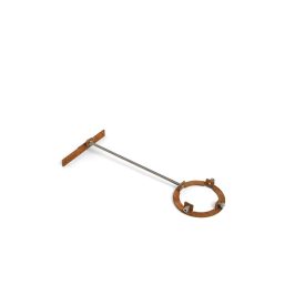 RB 73 PIQUIA FALI RÖGZÍTŐ KONZOL Ø 100 MM - Corten acél