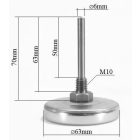 Grill, BBQ, Smoker hőmérő 0-400°C
