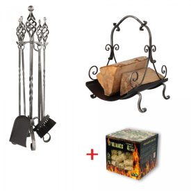   2 részes rusztik kollekció, ezüst antik + ajándék gyullancs