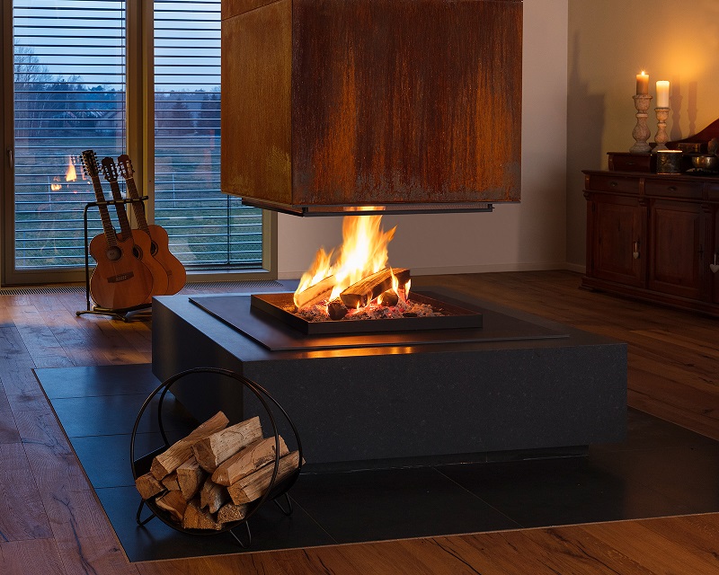 Brunner Urfeuer nyitott kandallótűztér szabó kandalló