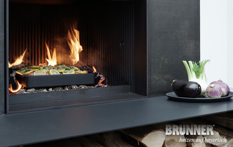 Brunner Urfeuer nyitott kandallótűztér szabó kandalló