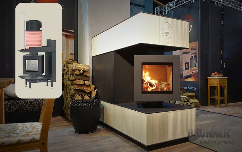 Brunner forgatható DF33 kandallótűztér szabó kandalló